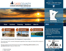 Tablet Screenshot of casscountyedc.com